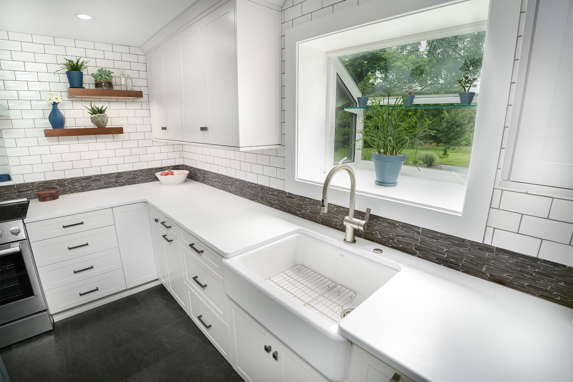 Custom Small Farmhouse Kitchen Cabinetry, Phoenixville, PA